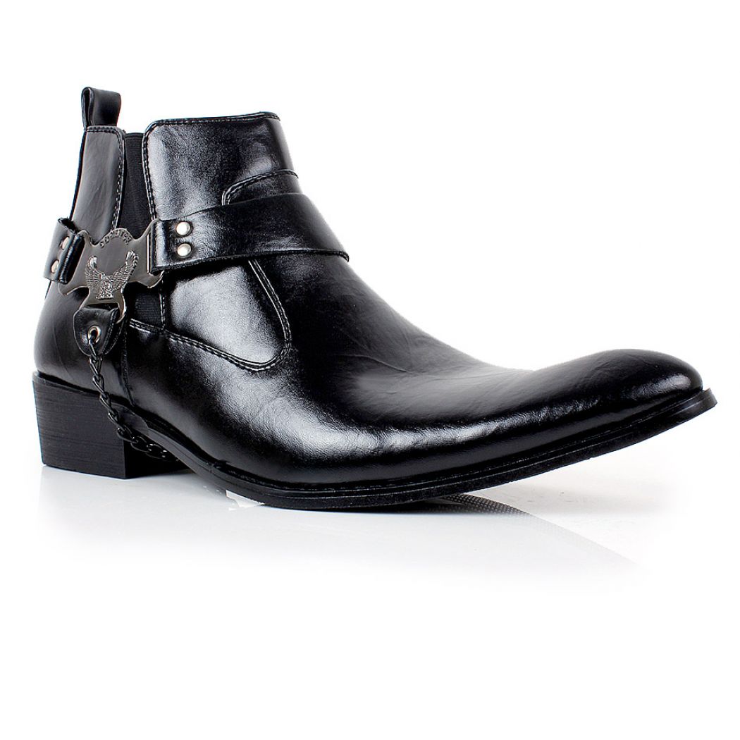 Cowboy Style Shoes Black Mbs-558